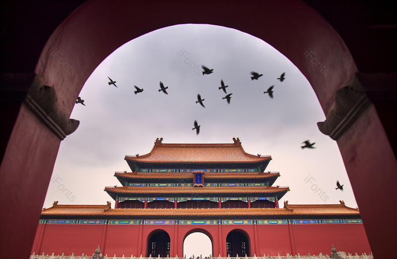 清朝时期的古文化建筑故宫百年历史摄影图,高清,摄影图,摄影图片,图片大全,摄影图免费下载